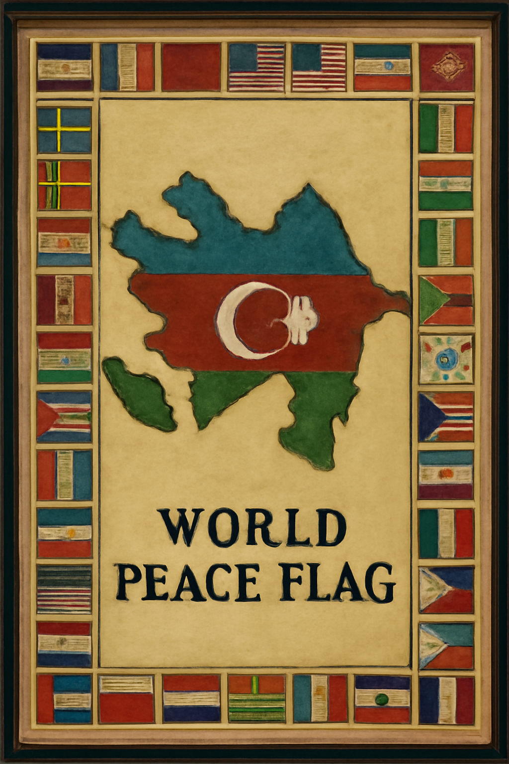 World Peace Flag — Azerbaijan