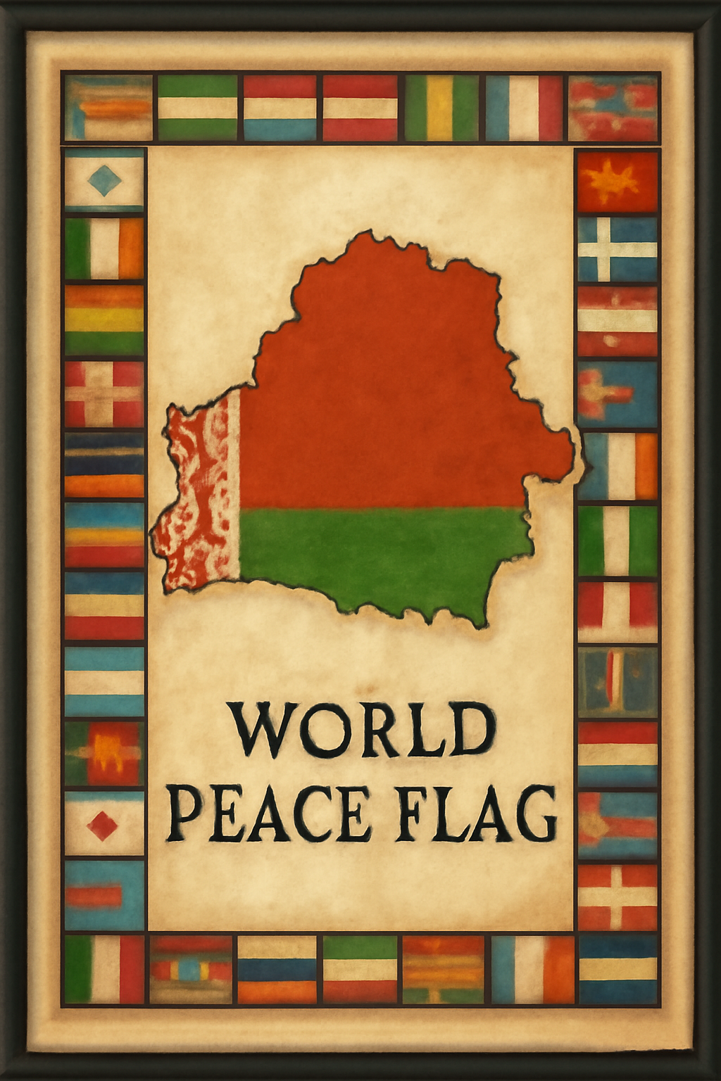 World Peace Flag — Belarus