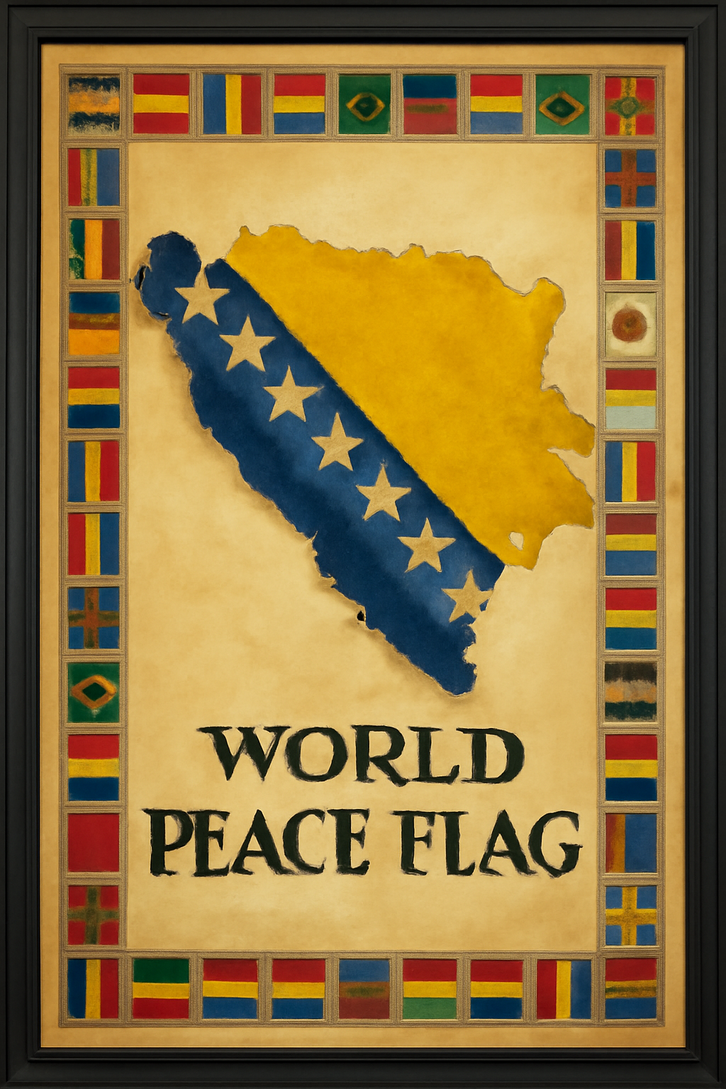 World Peace Flag — Bosnia and Herzegovina