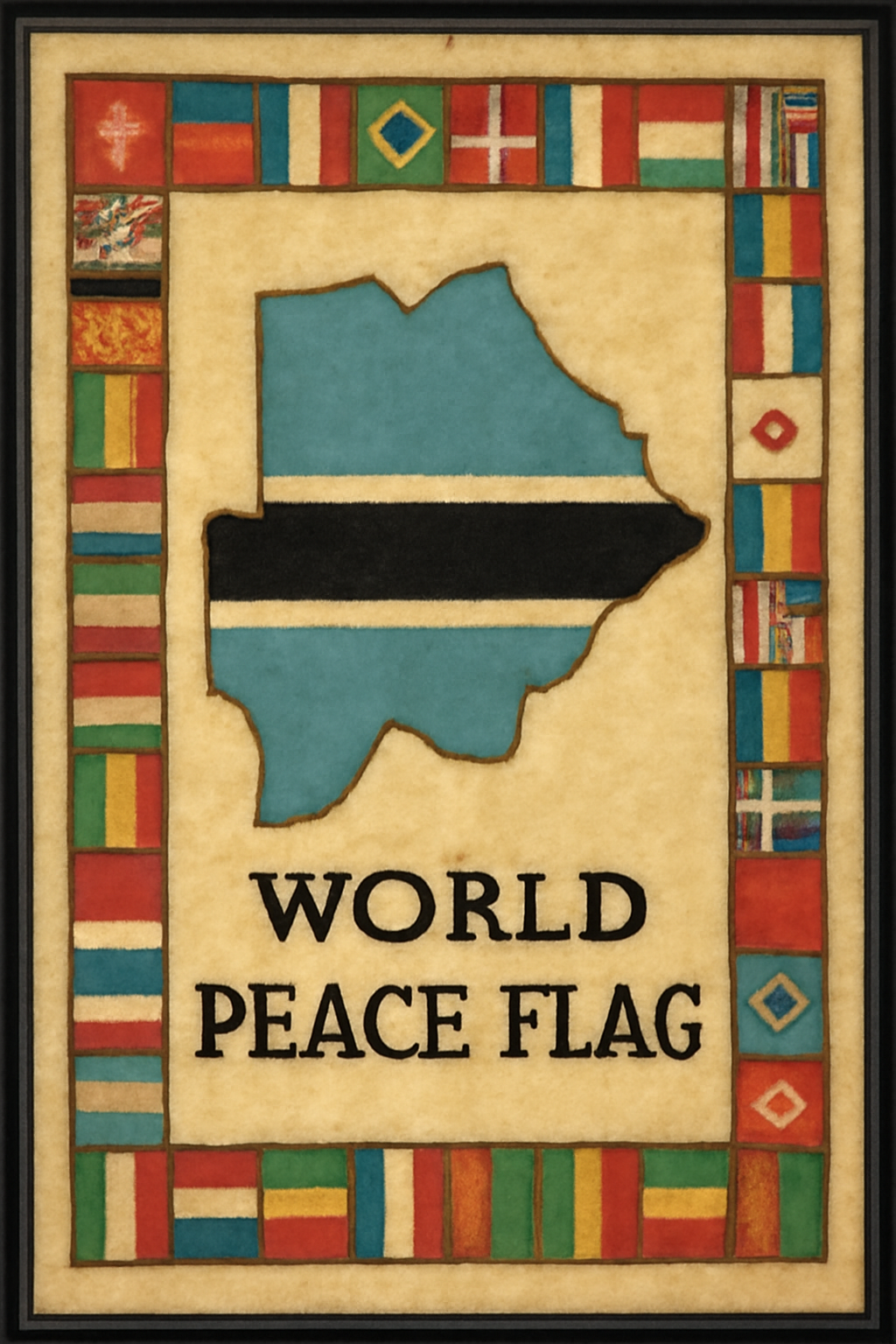 World Peace Flag — Botswana