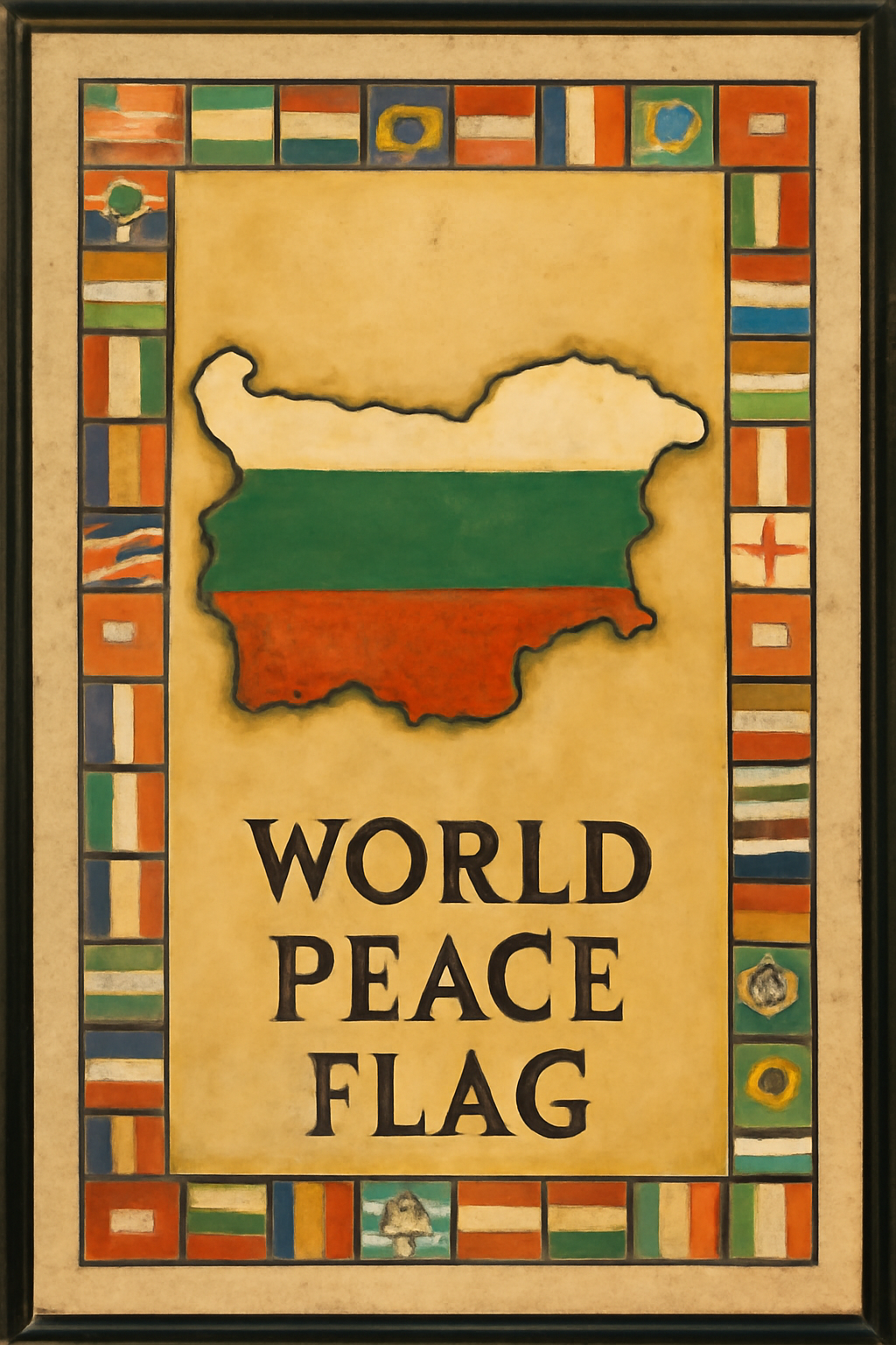 World Peace Flag — Bulgaria