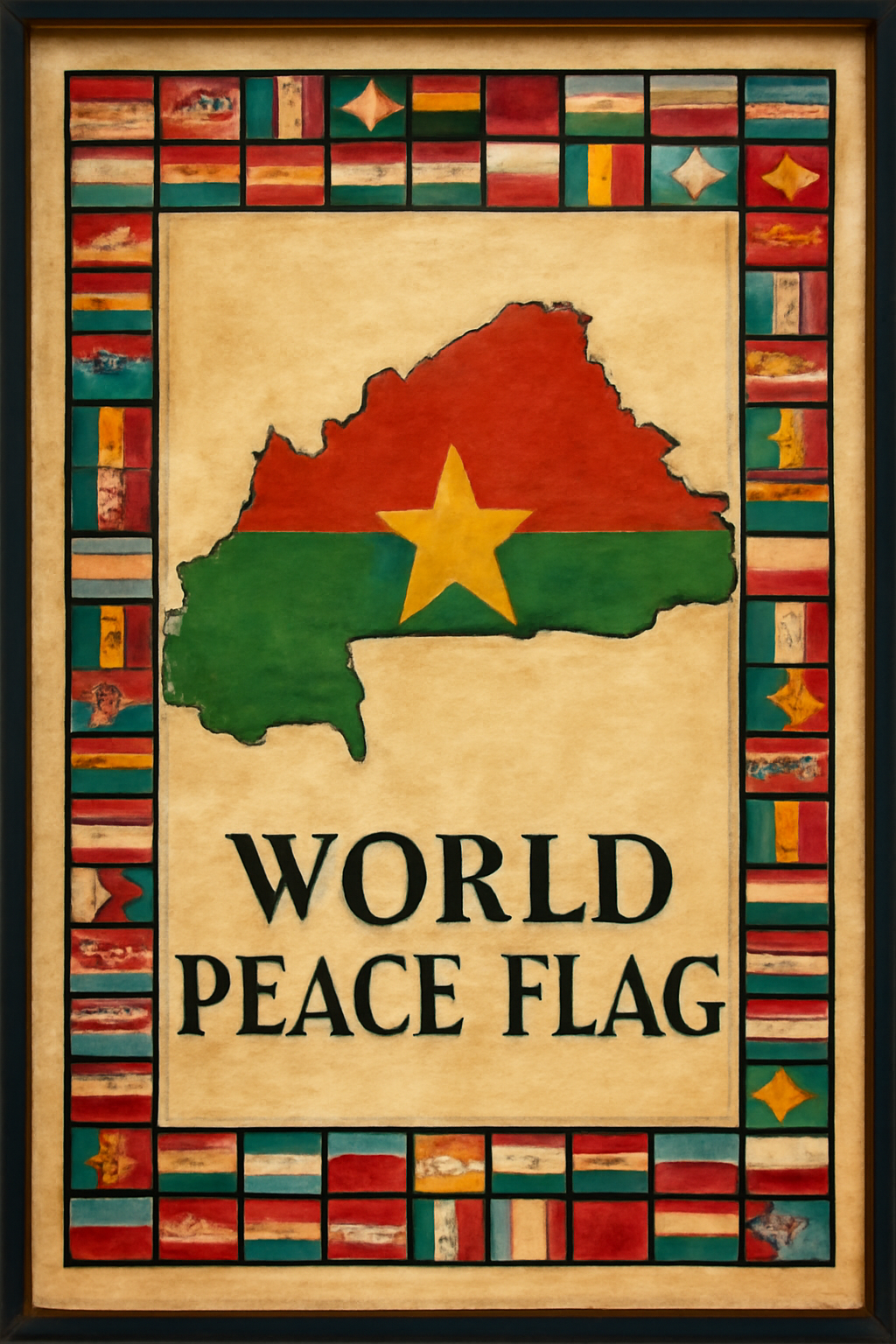 World Peace Flag — Burkina Faso