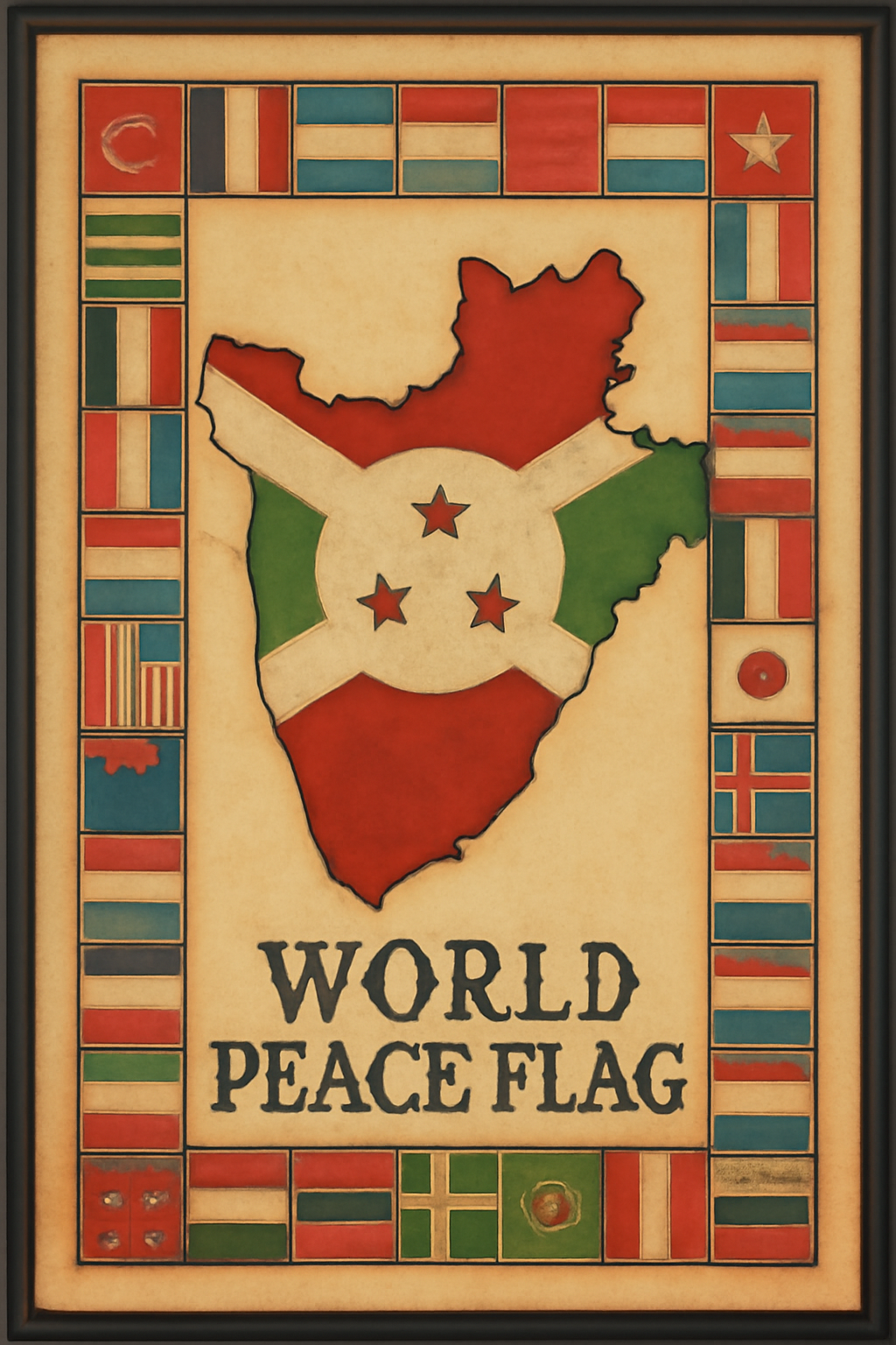 World Peace Flag — Burundi