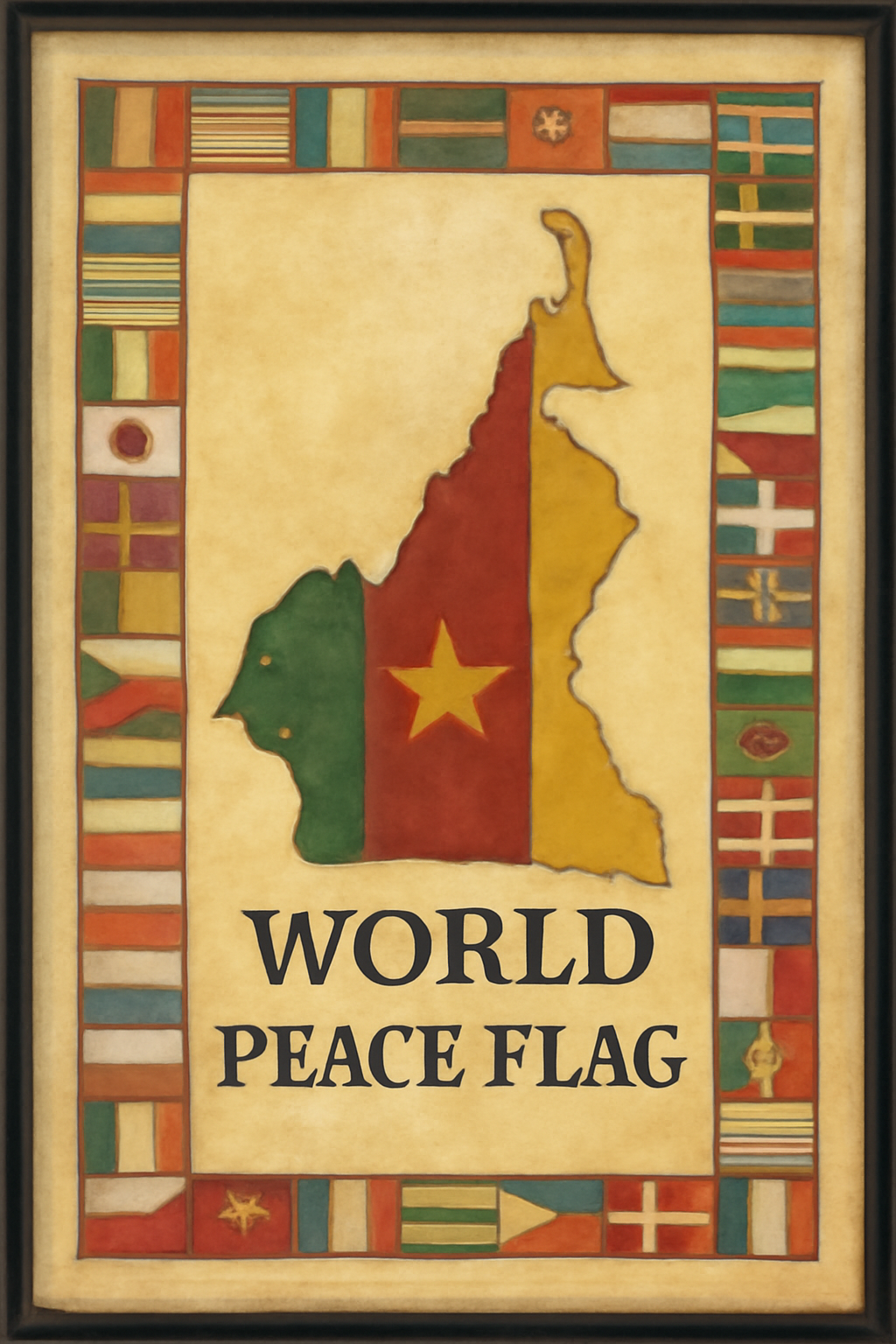 World Peace Flag — Cameroon