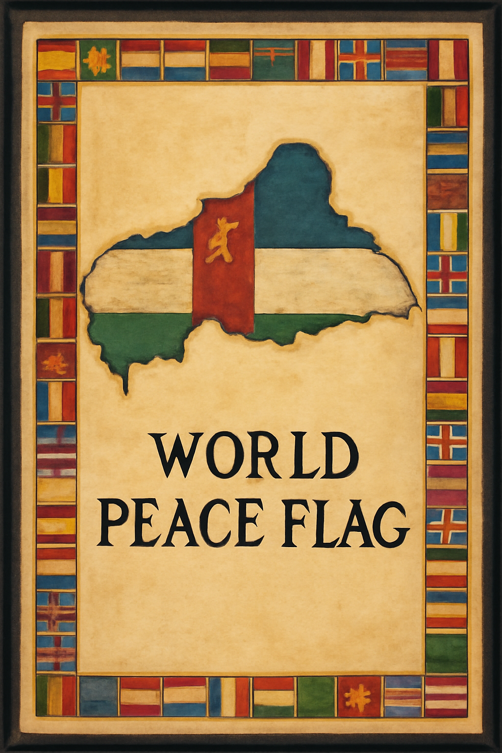World Peace Flag — Central African Republic