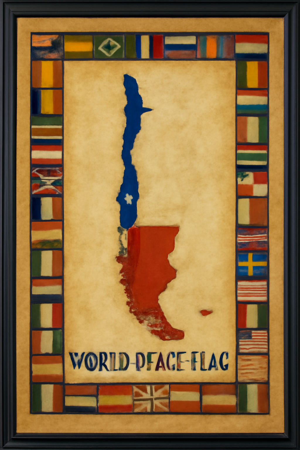 World Peace Flag — Chile
