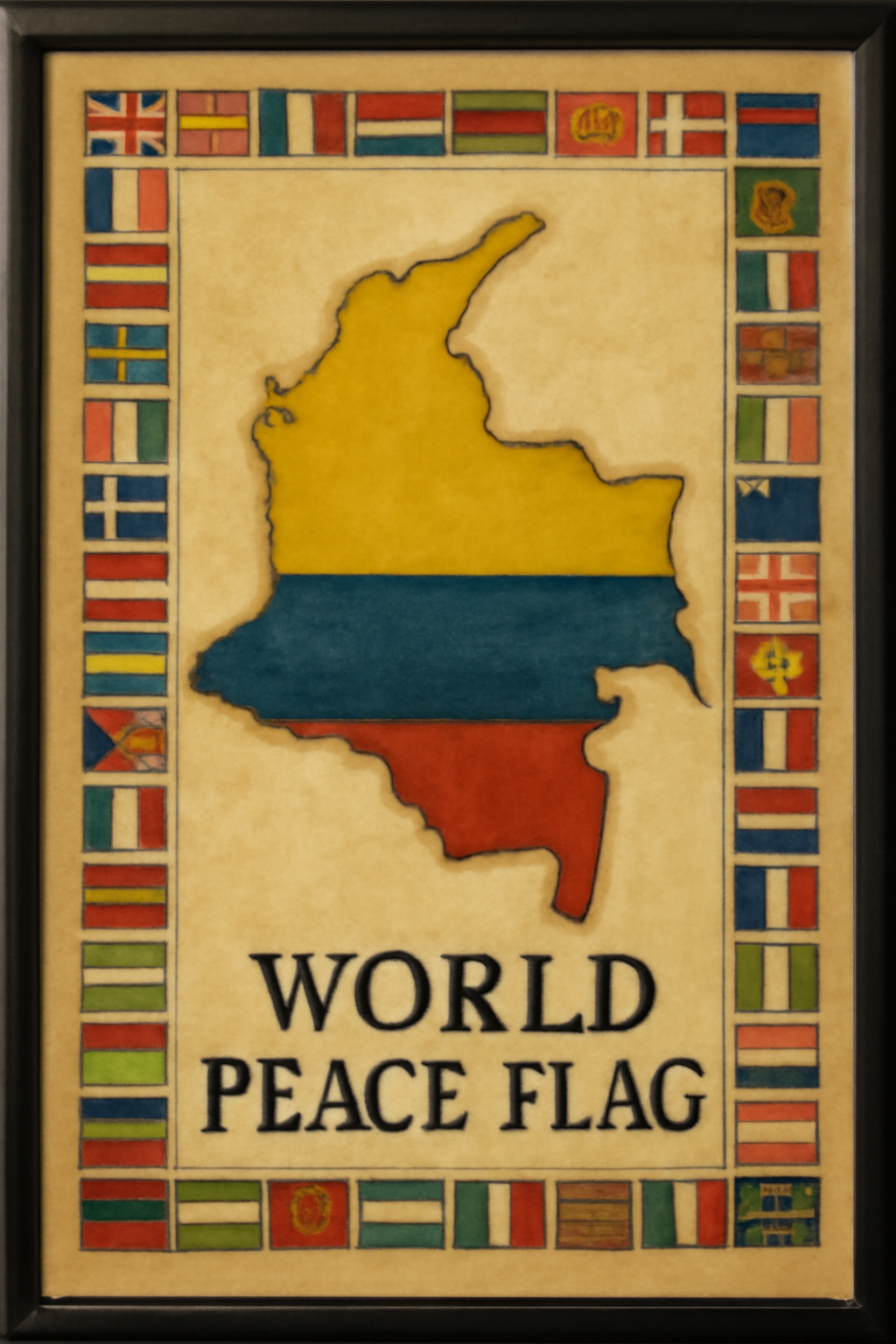 World Peace Flag — Colombia