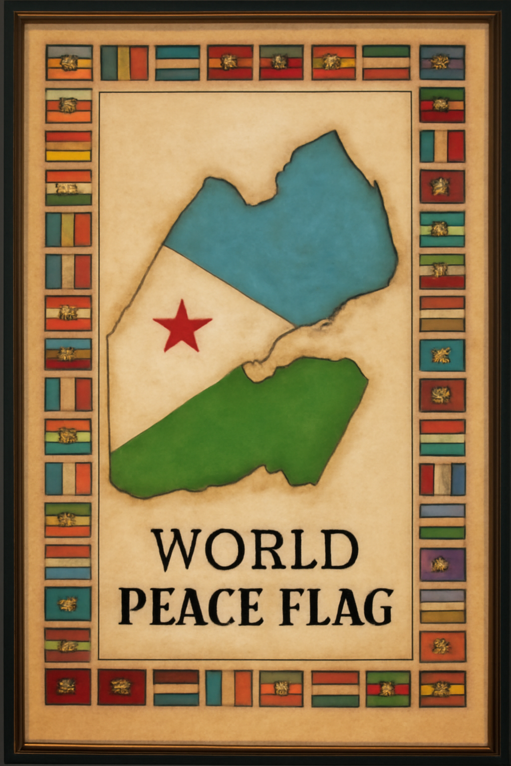 World Peace Flag — Equatorial Guinea
