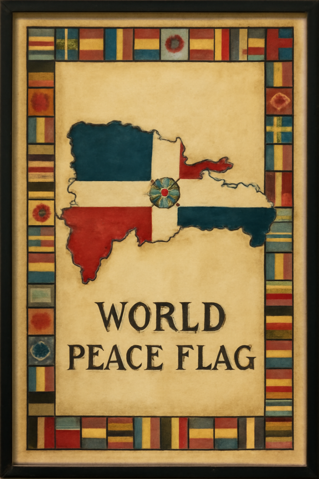 World Peace Flag — Dominican Republic