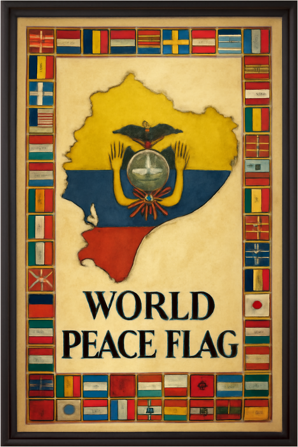 World Peace Flag — Ecuador