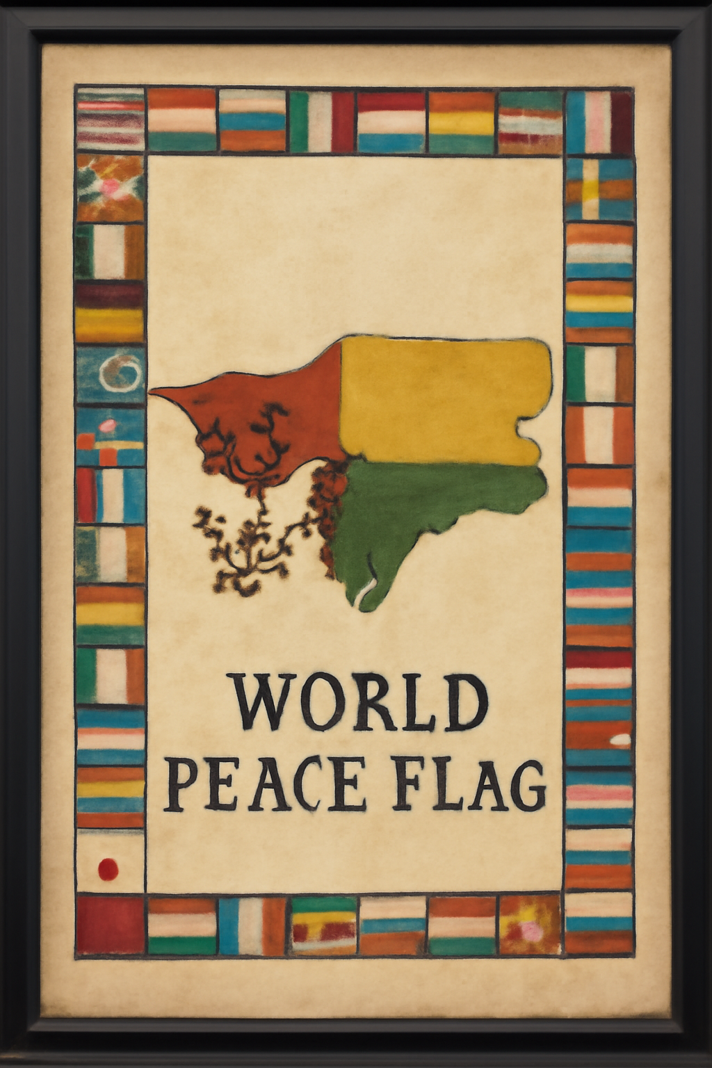 World Peace Flag — Guinea-Bissau
