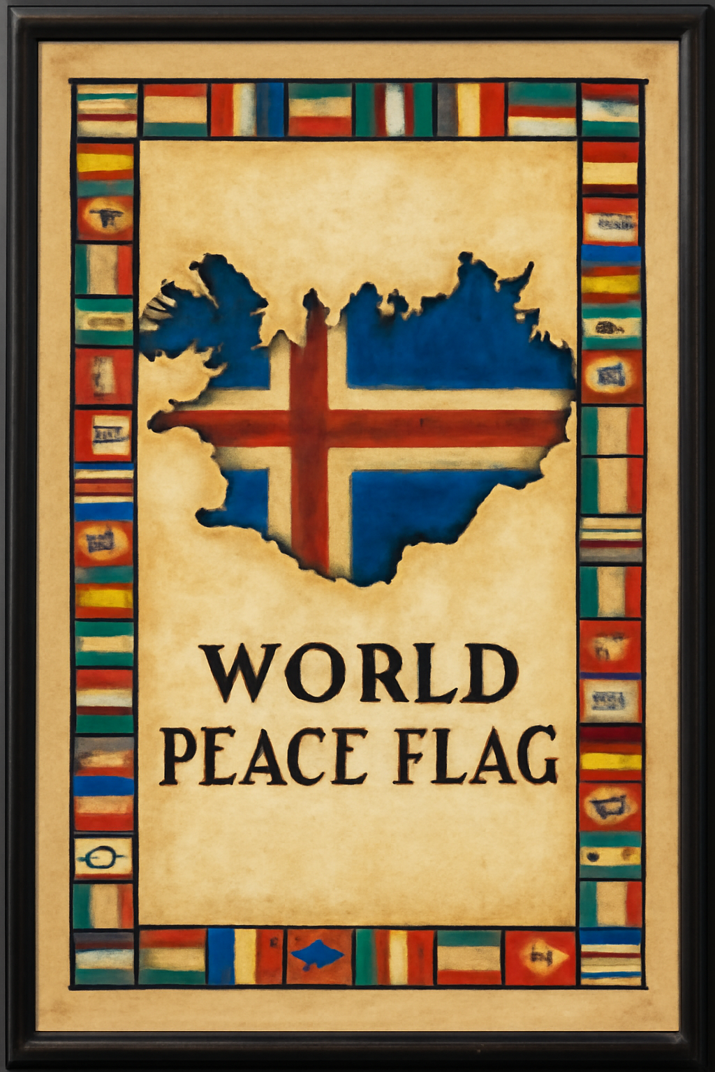 World Peace Flag — Iceland