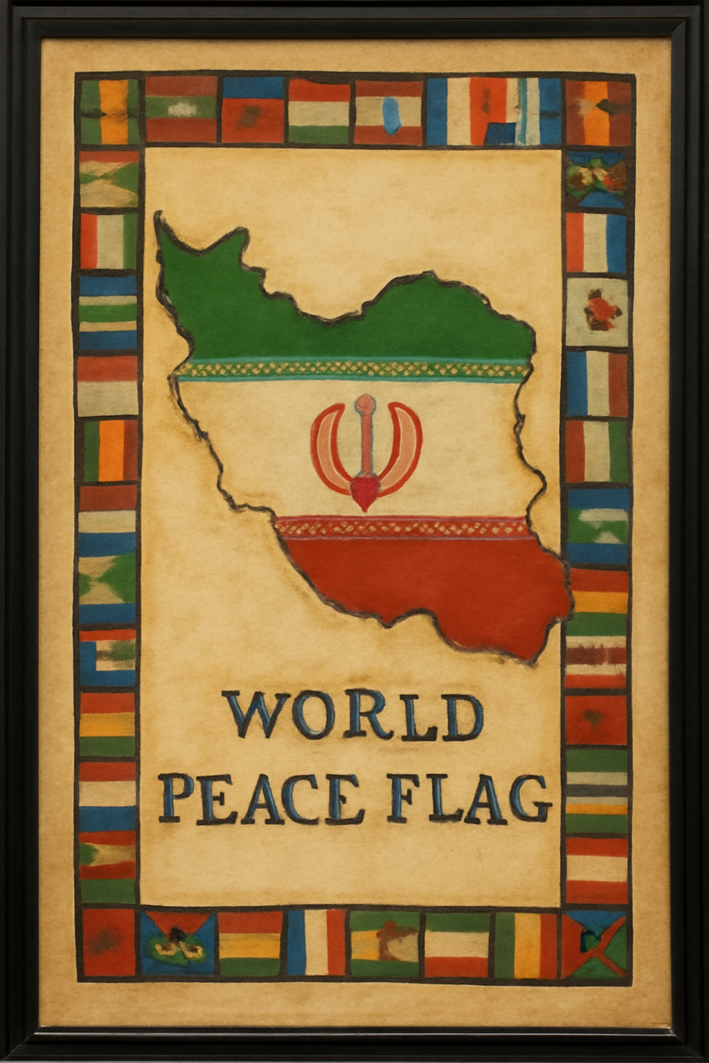 World Peace Flag — Iran