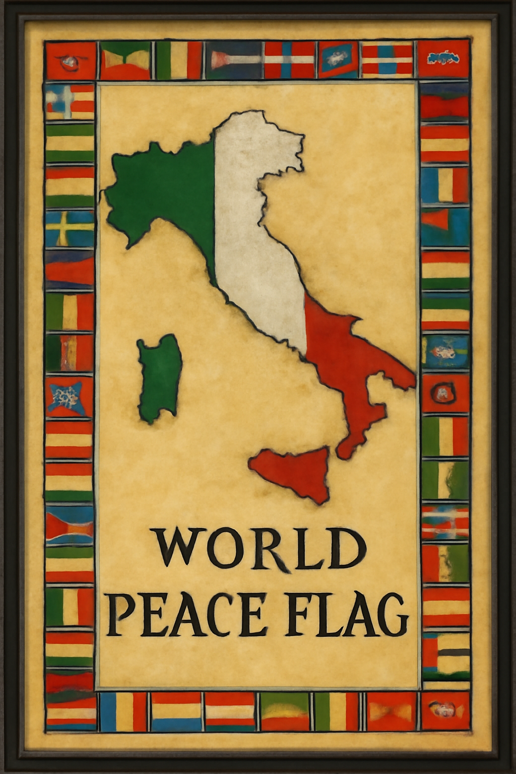 World Peace Flag — Italy