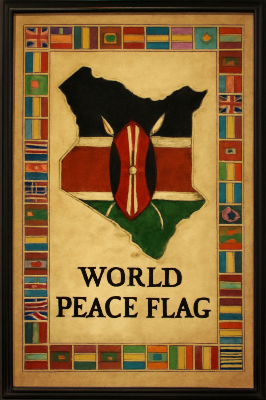 World Peace Flag — Kenya