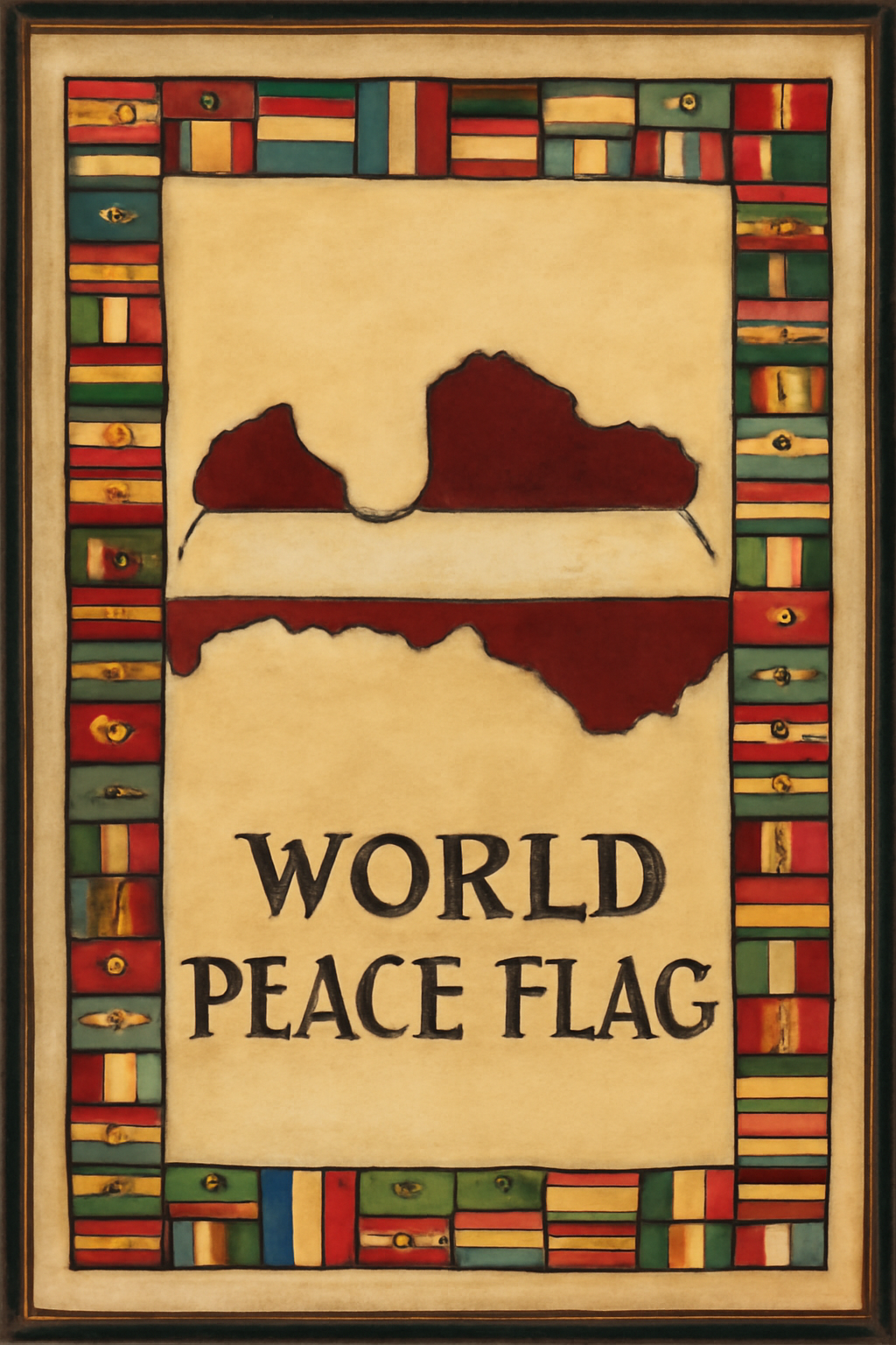 World Peace Flag — Latvia