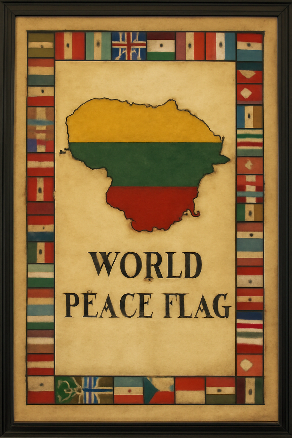 World Peace Flag — Lithuania