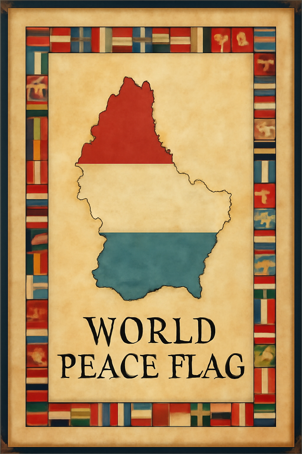 World Peace Flag — Luxembourg