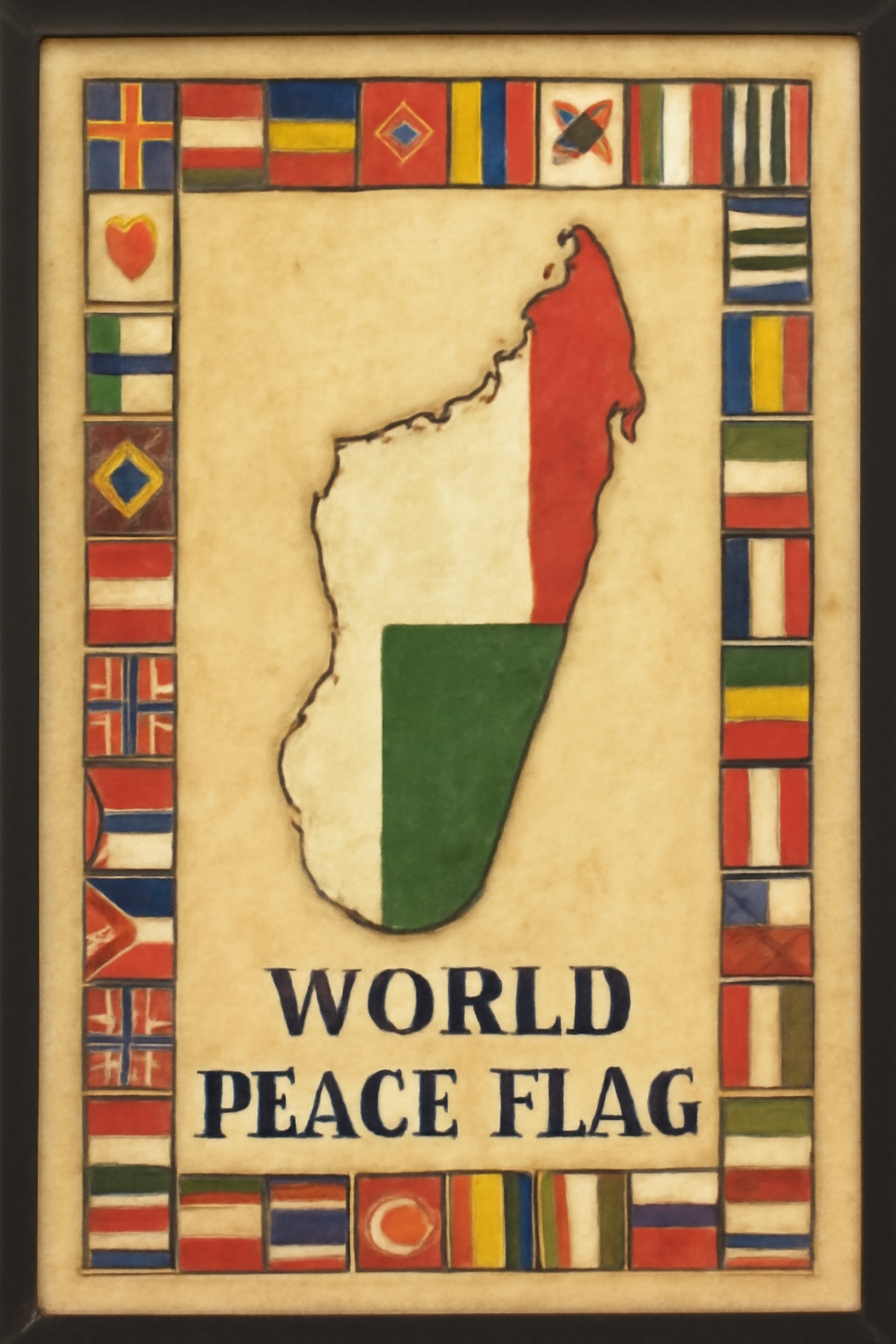 World Peace Flag — Madagascar
