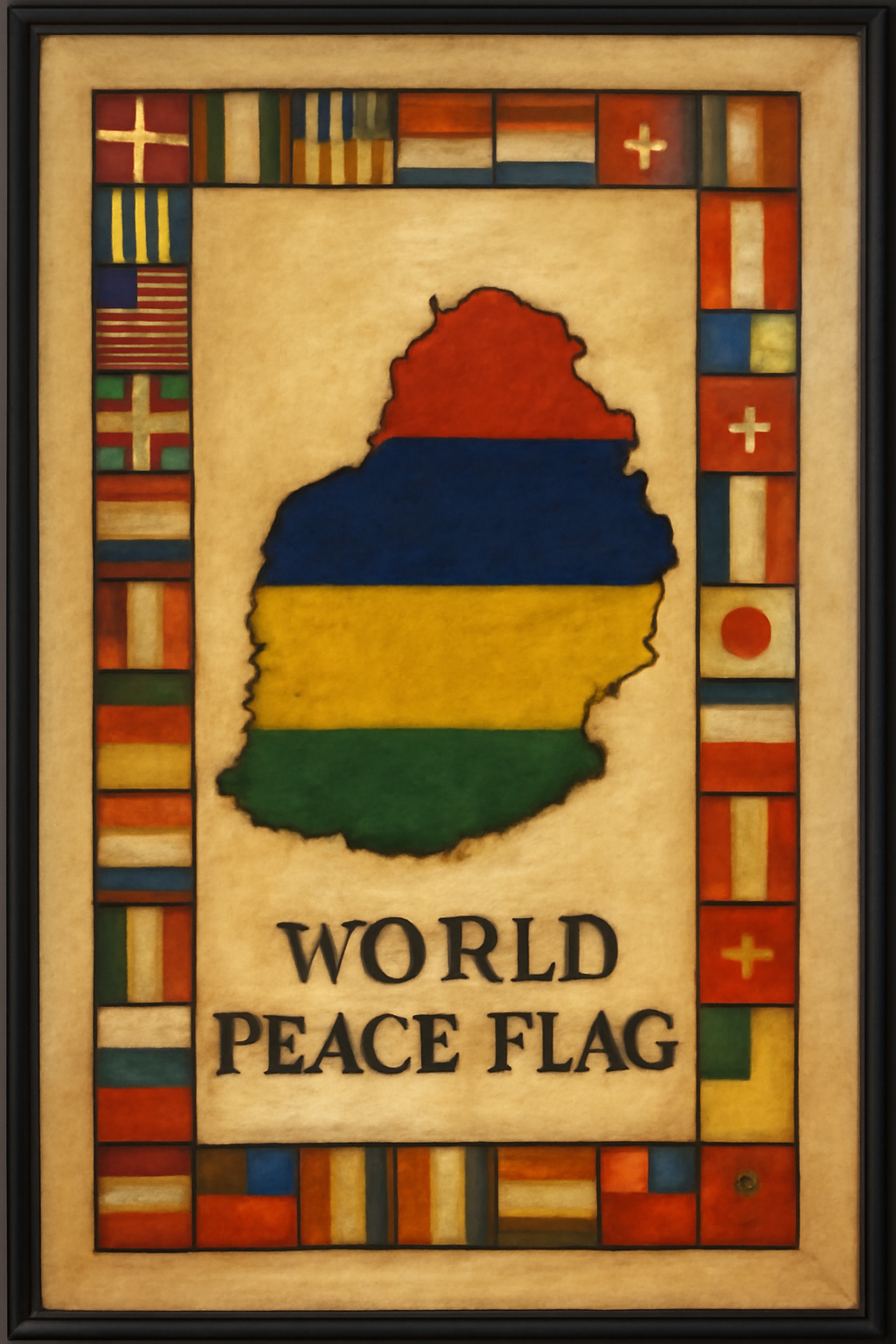World Peace Flag — Mauritius