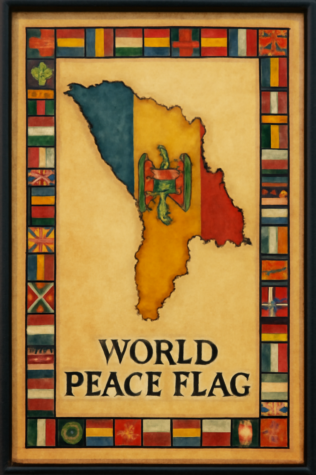 World Peace Flag — Moldova