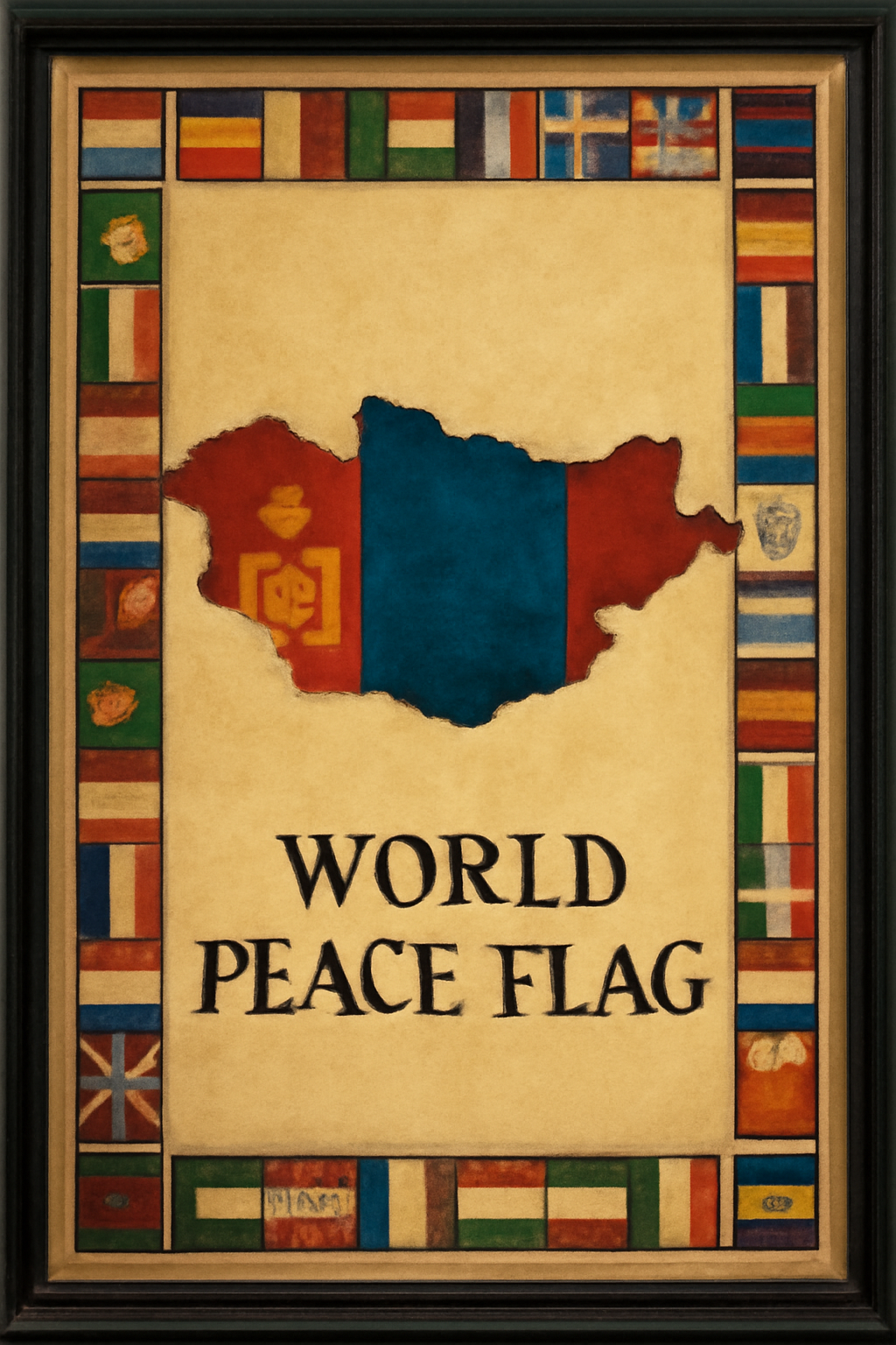 World Peace Flag — Mongolia