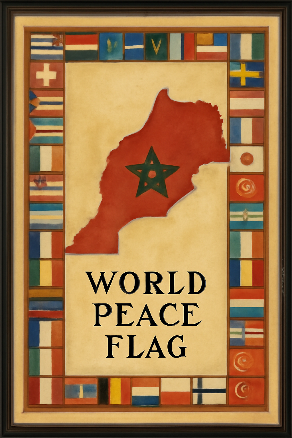 World Peace Flag — Morocco